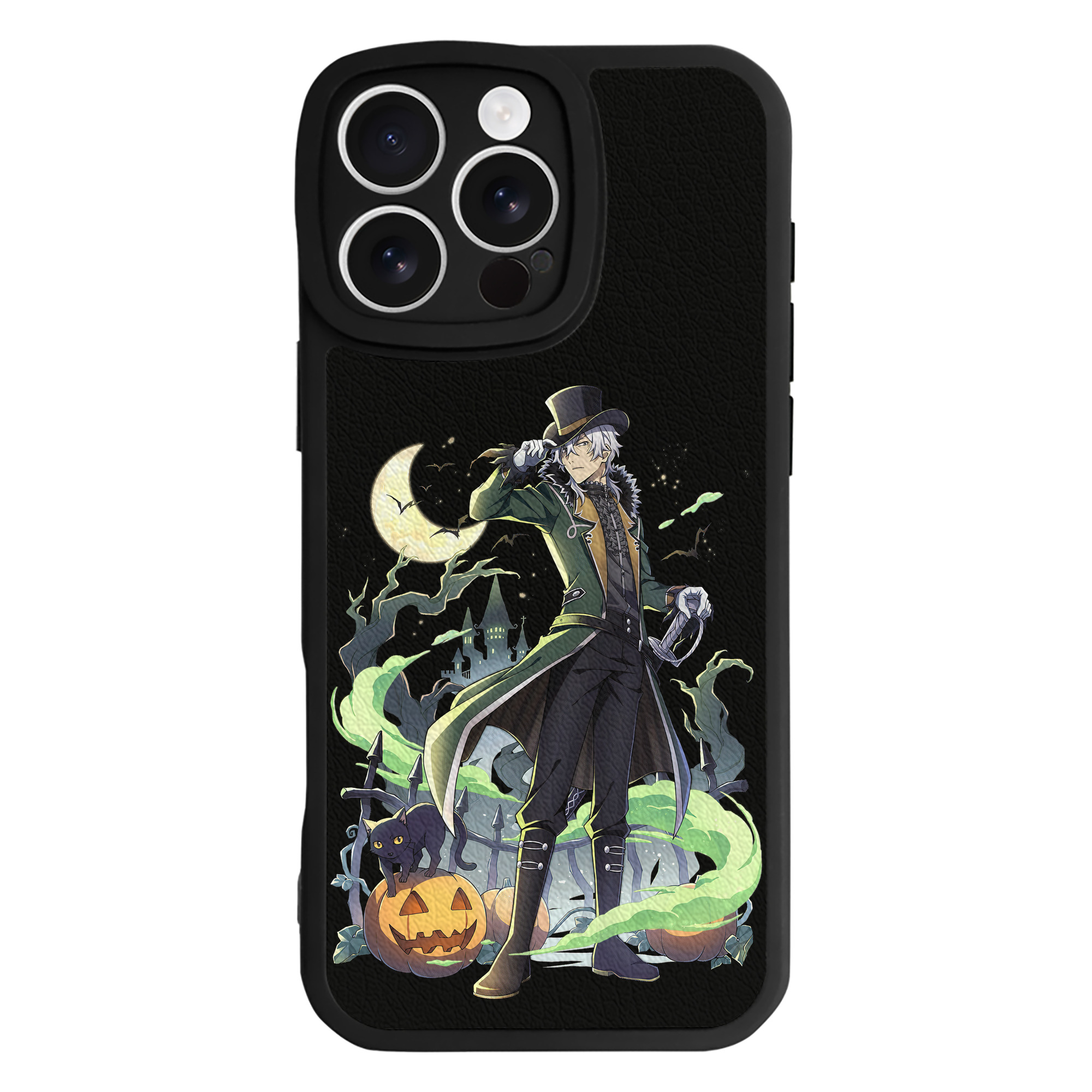 （画像用） 文豪ストレイドッグス Bungo Stray Dogs 【iPhone 16シリーズ対応】シリコンスマホケース（レザー調） 材質：シリコン